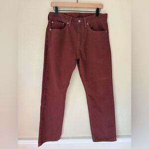 LEVIS Rust Red Denim Jeans